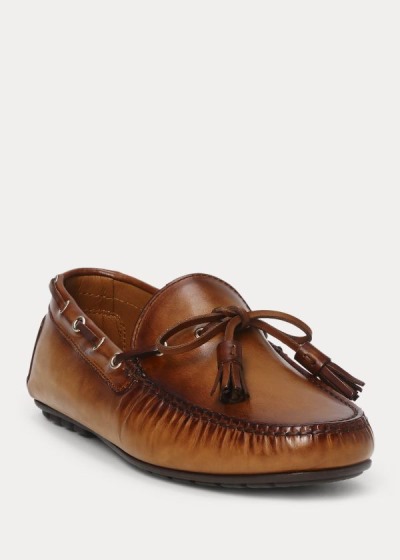 Ralph Lauren Burnished Calf Harold Loafers Herre Danmark (IKDLG5237)